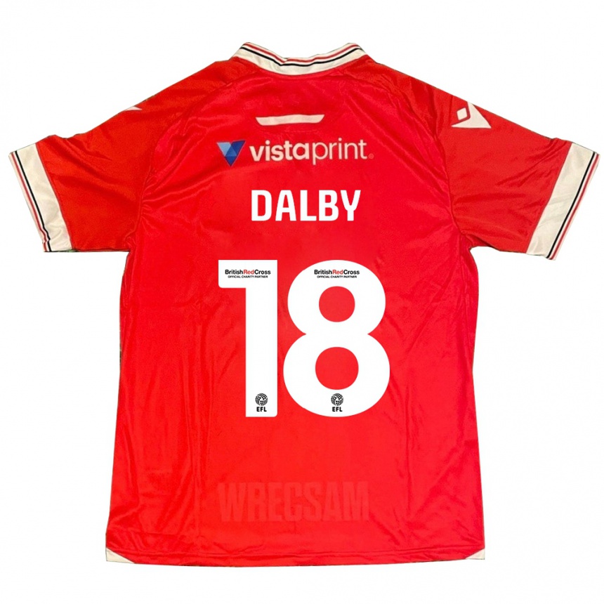 Niño Fútbol Camiseta Sam Dalby #18 Rojo 1ª Equipación 2023/24