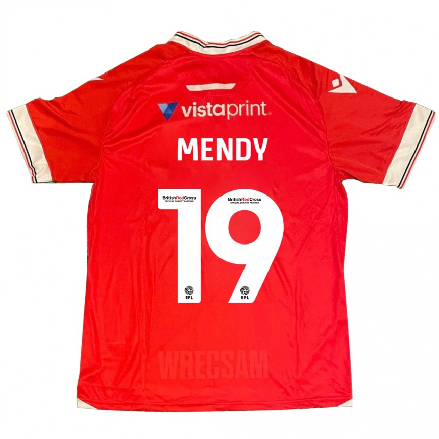 Niño Fútbol Camiseta Jacob Mendy #19 Rojo 1ª Equipación 2023/24