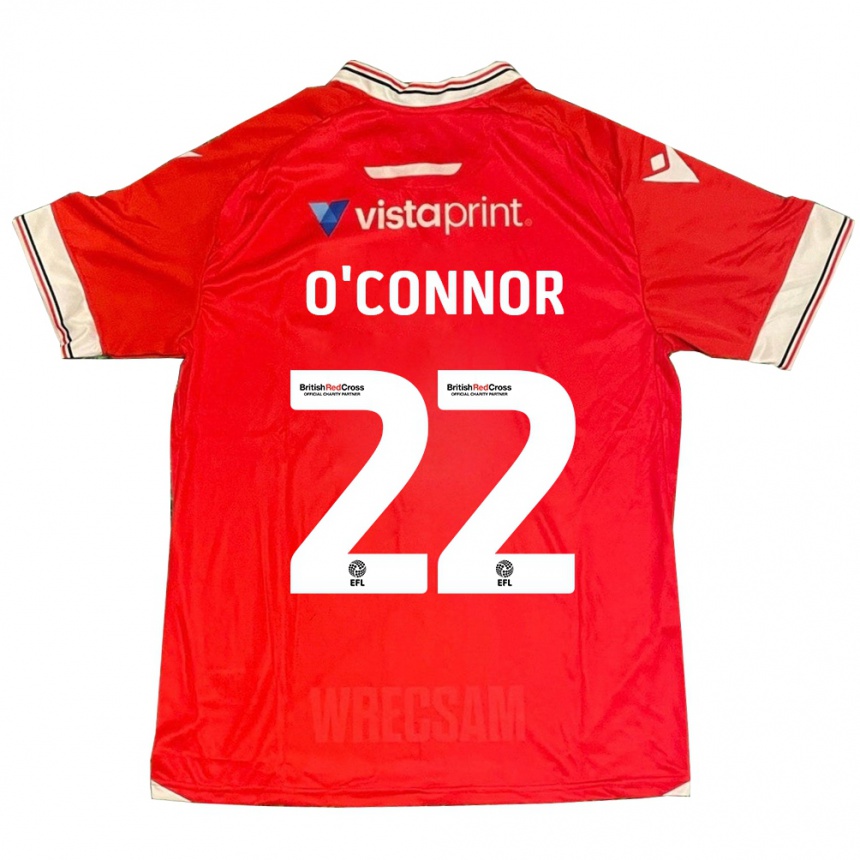 Niño Fútbol Camiseta Thomas O'connor #22 Rojo 1ª Equipación 2023/24