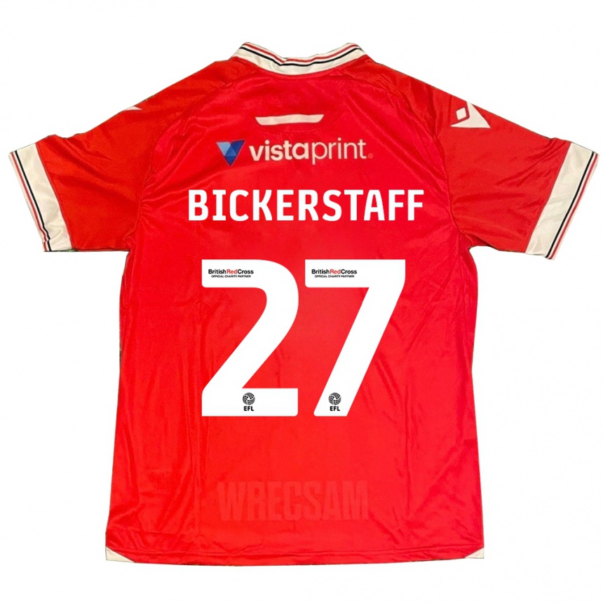 Niño Fútbol Camiseta Jake Bickerstaff #27 Rojo 1ª Equipación 2023/24