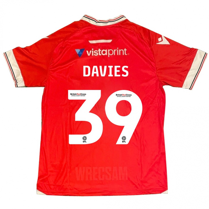 Niño Fútbol Camiseta Daniel Davies #39 Rojo 1ª Equipación 2023/24