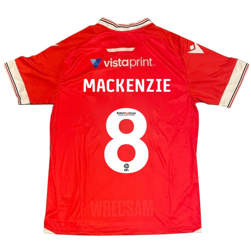 Niño Fútbol Camiseta Libby Mackenzie #8 Rojo 1ª Equipación 2023/24