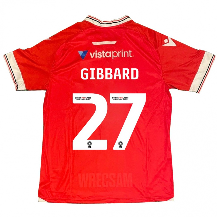 Niño Fútbol Camiseta Mari Gibbard #27 Rojo 1ª Equipación 2023/24