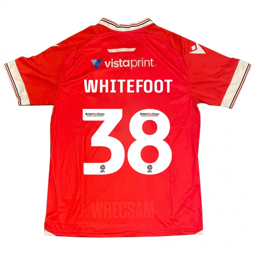 Niño Fútbol Camiseta Lily Whitefoot #38 Rojo 1ª Equipación 2023/24