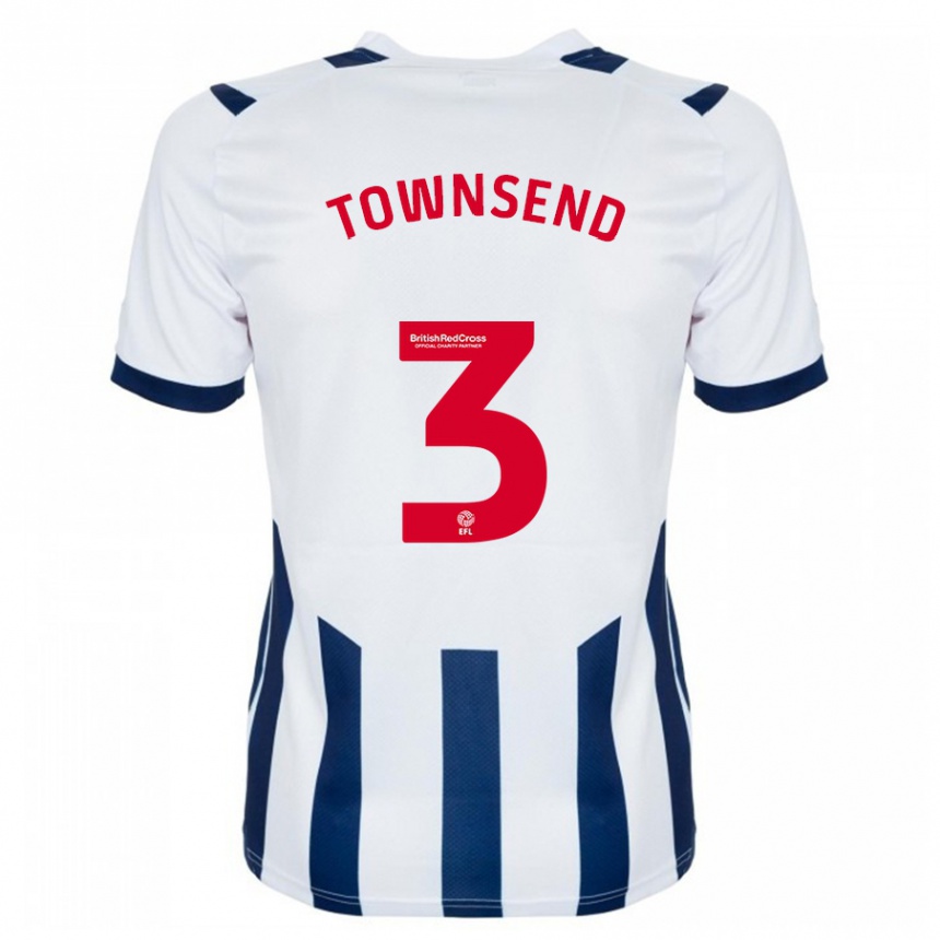 Niño Fútbol Camiseta Conor Townsend #3 Blanco 1ª Equipación 2023/24