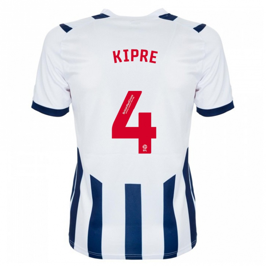 Niño Fútbol Camiseta Cédric Kipré #4 Blanco 1ª Equipación 2023/24