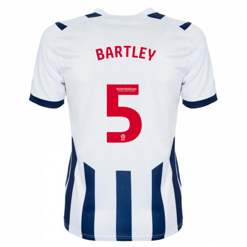 Niño Fútbol Camiseta Kyle Bartley #5 Blanco 1ª Equipación 2023/24