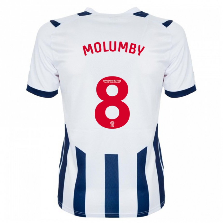 Niño Fútbol Camiseta Jayson Molumby #8 Blanco 1ª Equipación 2023/24