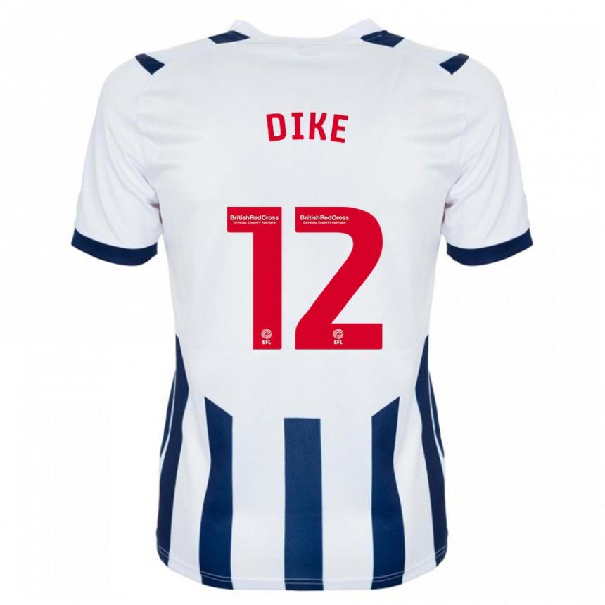 Niño Fútbol Camiseta Daryl Dike #12 Blanco 1ª Equipación 2023/24