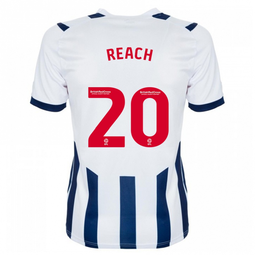 Niño Fútbol Camiseta Adam Reach #20 Blanco 1ª Equipación 2023/24
