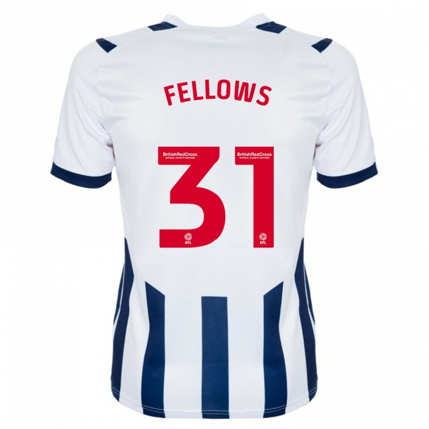 Niño Fútbol Camiseta Tom Fellows #31 Blanco 1ª Equipación 2023/24