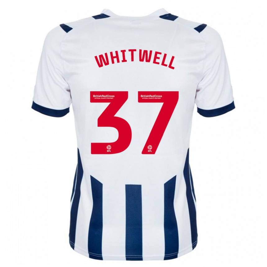 Niño Fútbol Camiseta Harry Whitwell #37 Blanco 1ª Equipación 2023/24