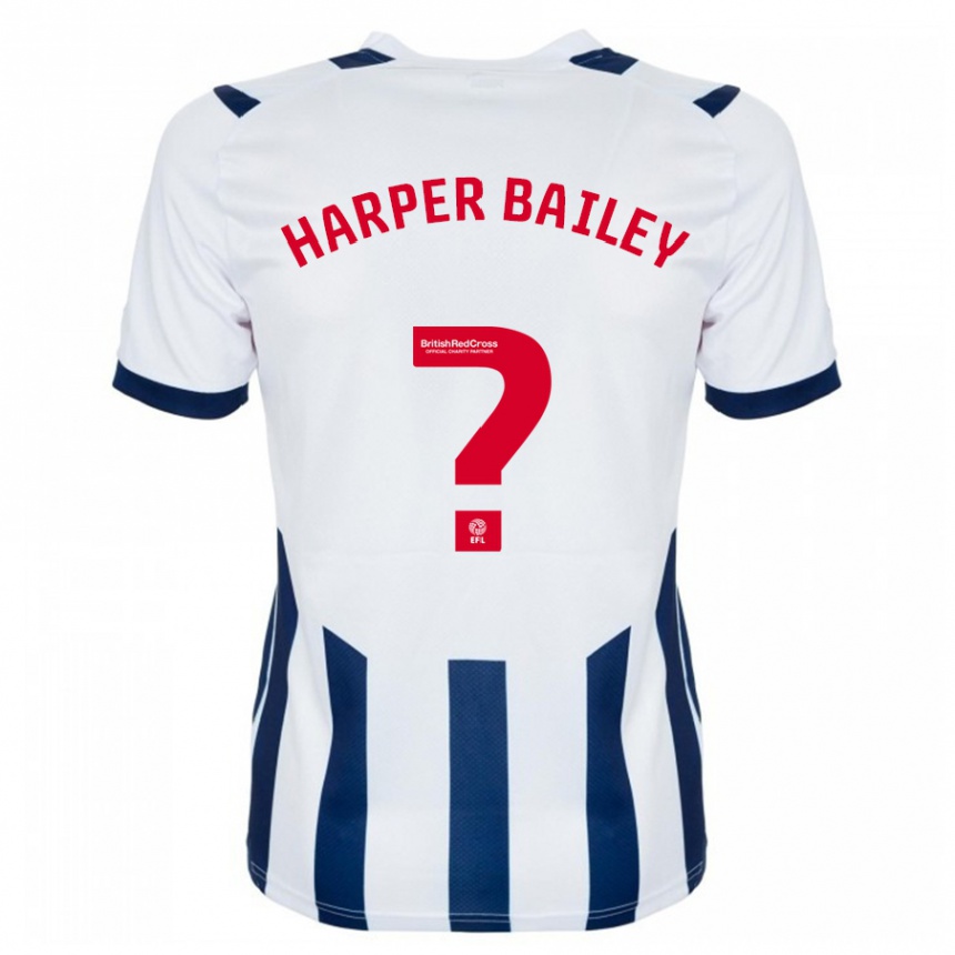 Niño Fútbol Camiseta Aaron Harper-Bailey #0 Blanco 1ª Equipación 2023/24