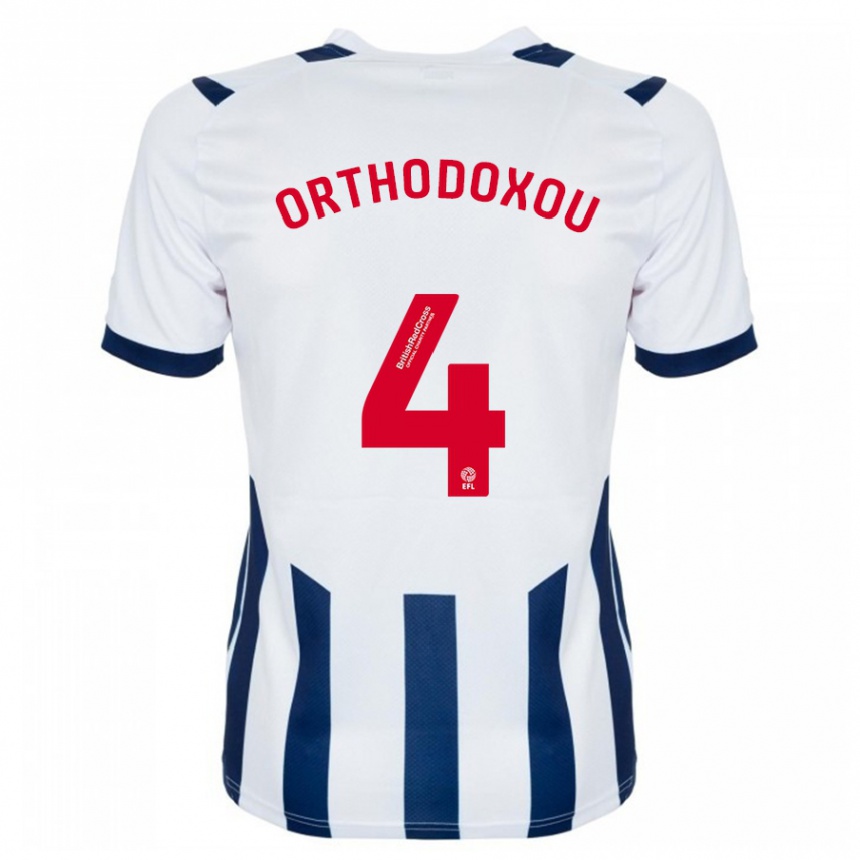 Niño Fútbol Camiseta Francesca Orthodoxou #4 Blanco 1ª Equipación 2023/24