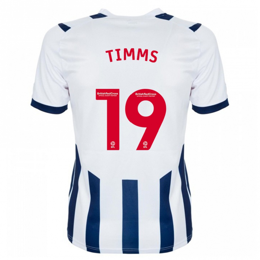 Niño Fútbol Camiseta Maria Timms #19 Blanco 1ª Equipación 2023/24