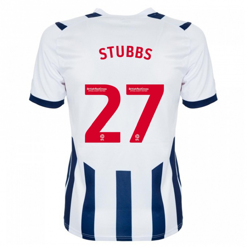 Niño Fútbol Camiseta Olivia Stubbs #27 Blanco 1ª Equipación 2023/24