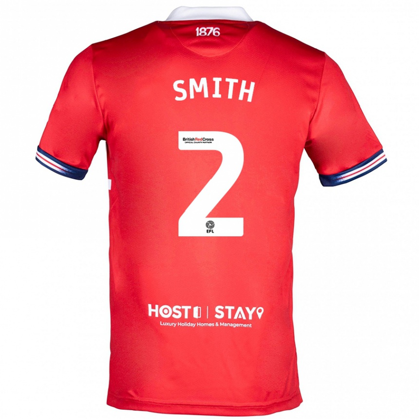 Niño Fútbol Camiseta Tommy Smith #2 Rojo 1ª Equipación 2023/24