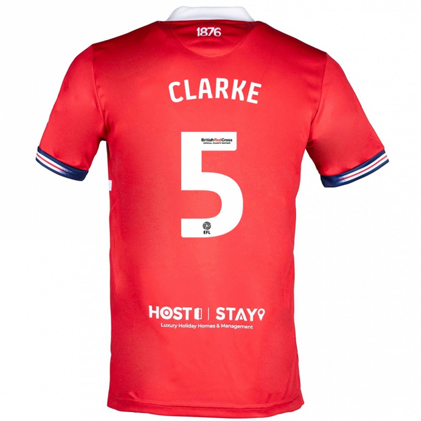 Niño Fútbol Camiseta Matt Clarke #5 Rojo 1ª Equipación 2023/24