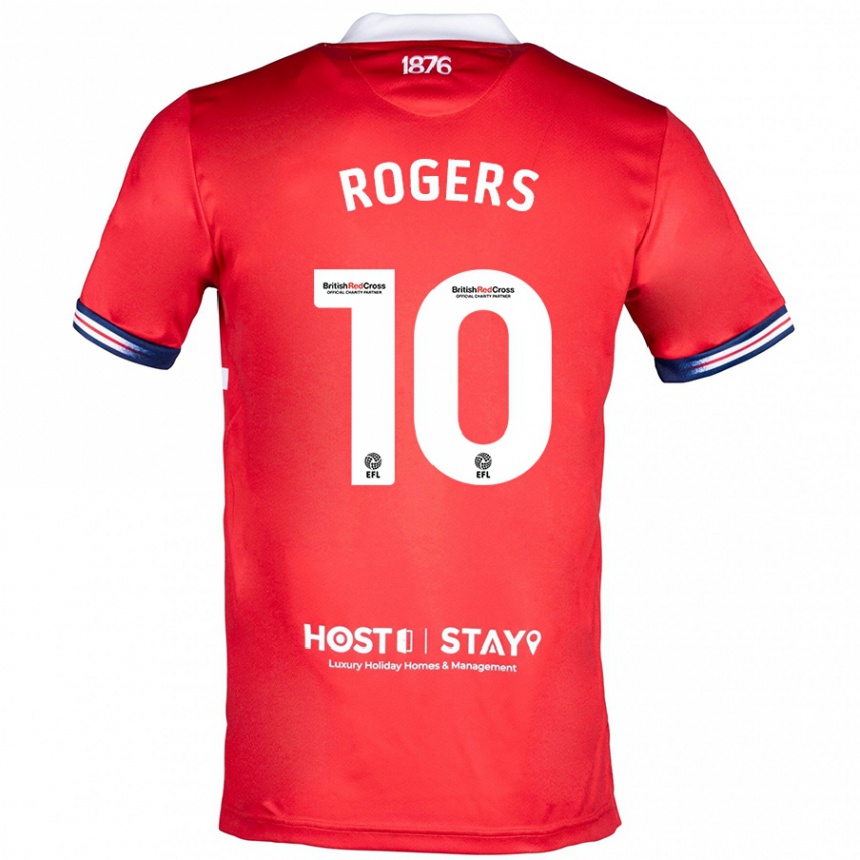 Niño Fútbol Camiseta Morgan Rogers #10 Rojo 1ª Equipación 2023/24