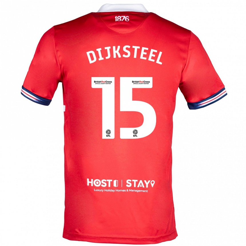 Niño Fútbol Camiseta Anfernee Dijksteel #15 Rojo 1ª Equipación 2023/24