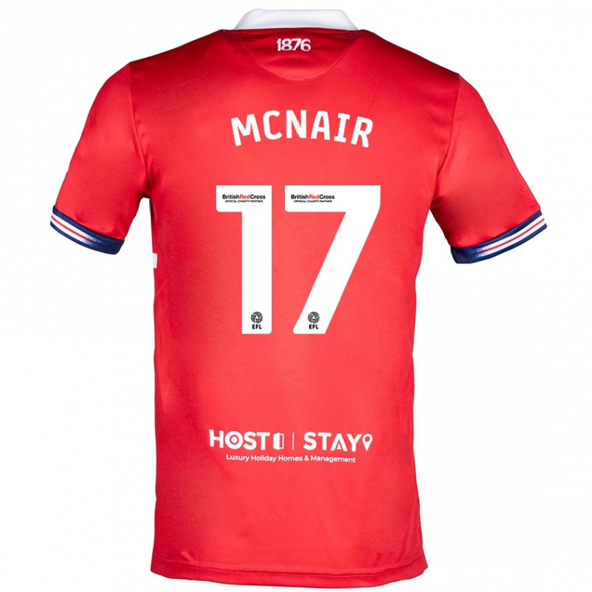 Niño Fútbol Camiseta Paddy Mcnair #17 Rojo 1ª Equipación 2023/24