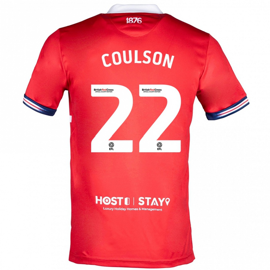 Niño Fútbol Camiseta Hayden Coulson #22 Rojo 1ª Equipación 2023/24