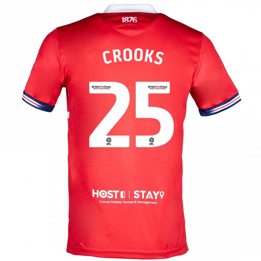 Niño Fútbol Camiseta Matt Crooks #25 Rojo 1ª Equipación 2023/24