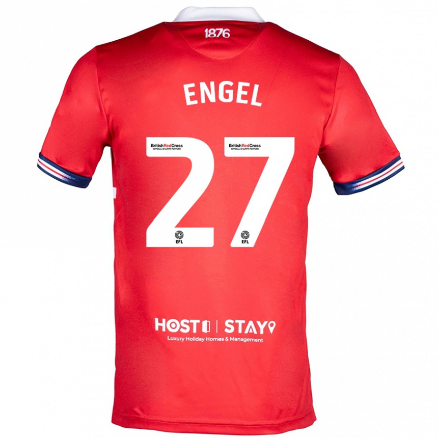 Niño Fútbol Camiseta Lukas Engel #27 Rojo 1ª Equipación 2023/24