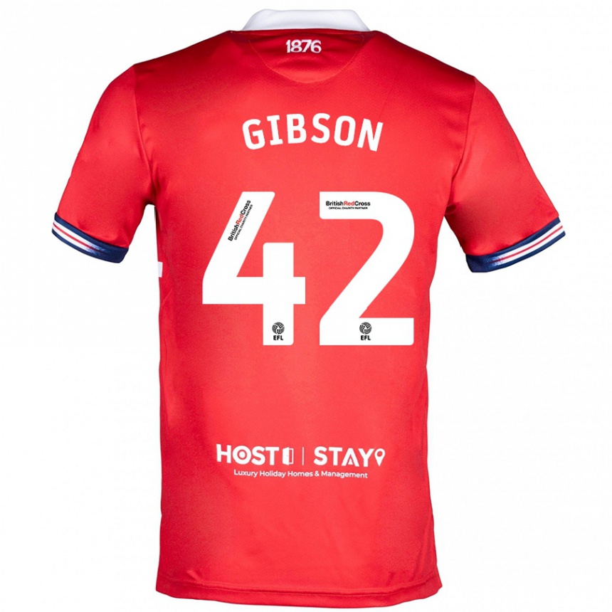 Niño Fútbol Camiseta Joseph Gibson #42 Rojo 1ª Equipación 2023/24