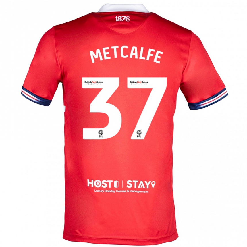 Niño Fútbol Camiseta Max Metcalfe #37 Rojo 1ª Equipación 2023/24