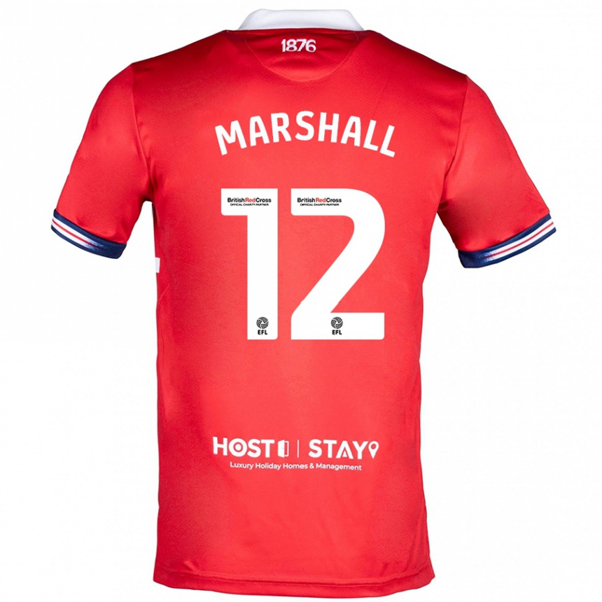 Niño Fútbol Camiseta Eve Marshall #12 Rojo 1ª Equipación 2023/24