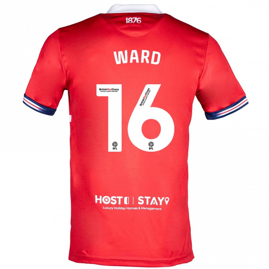 Niño Fútbol Camiseta Francesca Ward #16 Rojo 1ª Equipación 2023/24