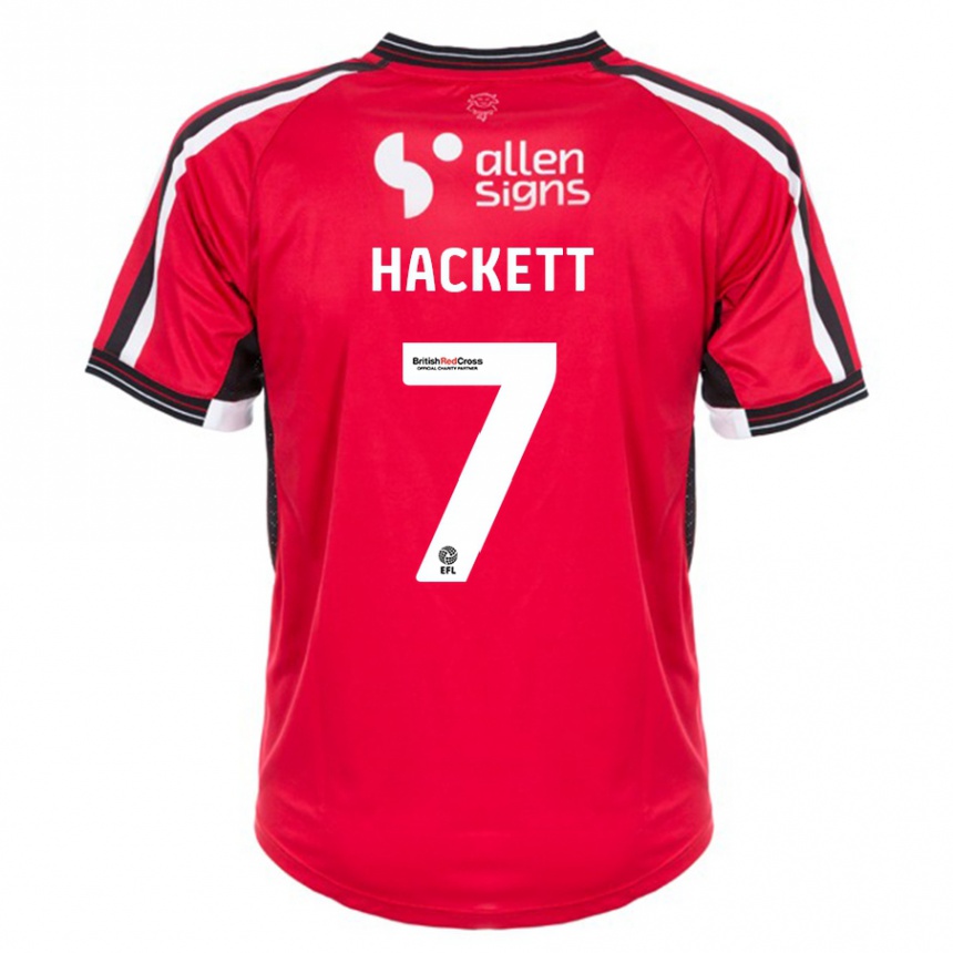Niño Fútbol Camiseta Reeco Hackett #7 Rojo 1ª Equipación 2023/24