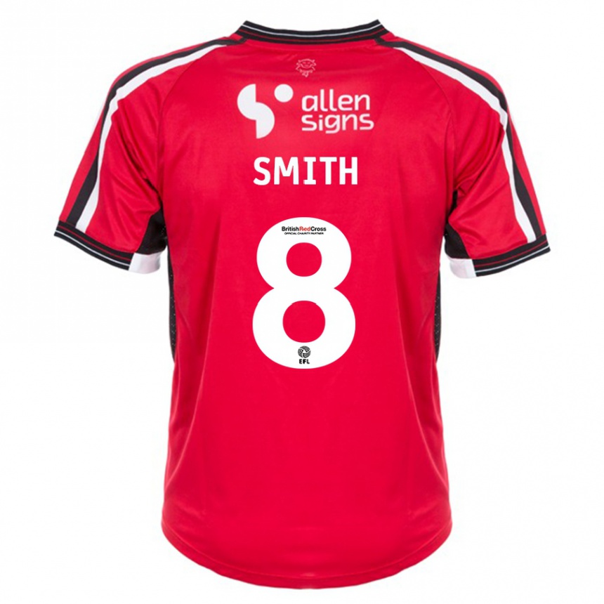 Niño Fútbol Camiseta Alistair Smith #8 Rojo 1ª Equipación 2023/24