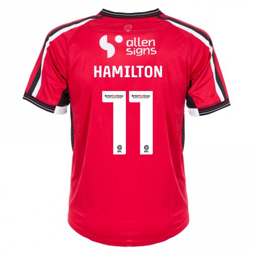 Niño Fútbol Camiseta Ethan Hamilton #11 Rojo 1ª Equipación 2023/24