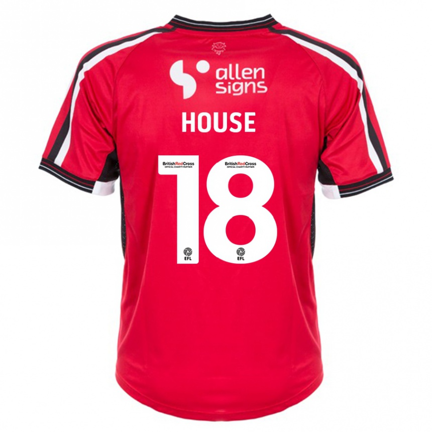 Niño Fútbol Camiseta Ben House #18 Rojo 1ª Equipación 2023/24