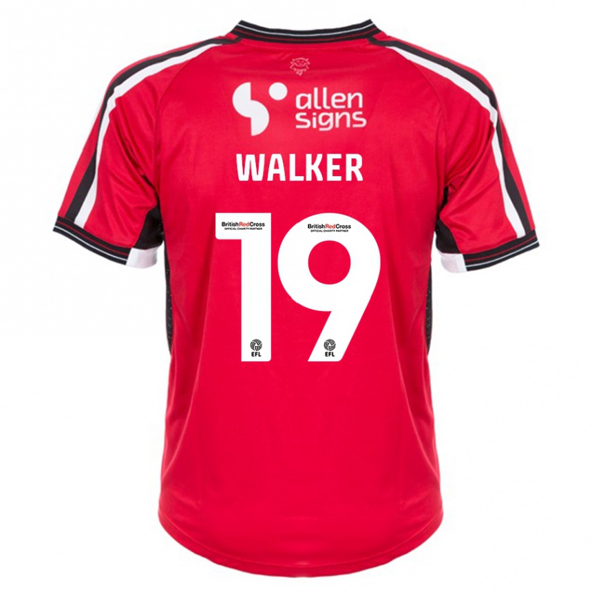 Niño Fútbol Camiseta Tyler Walker #19 Rojo 1ª Equipación 2023/24