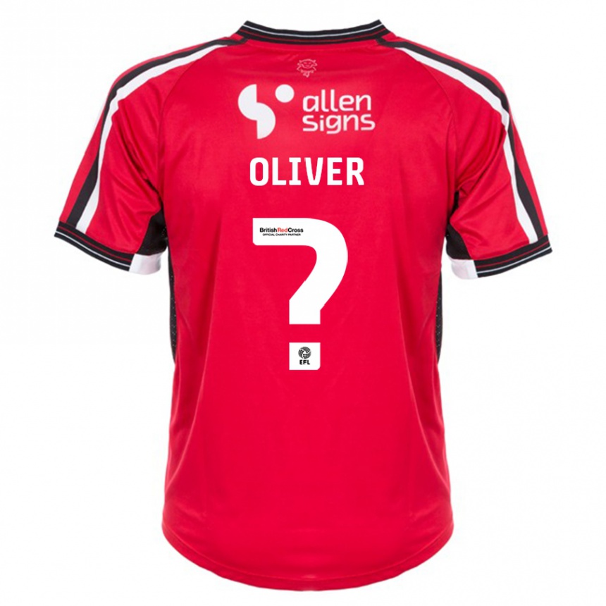 Niño Fútbol Camiseta Denny Oliver #0 Rojo 1ª Equipación 2023/24