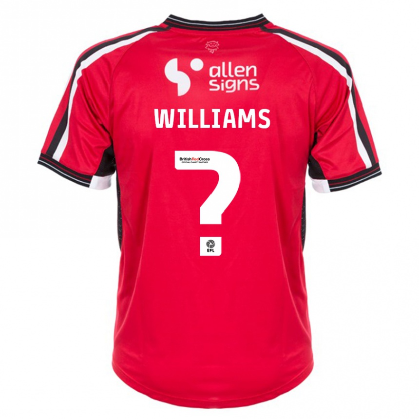 Niño Fútbol Camiseta Katie Williams #0 Rojo 1ª Equipación 2023/24