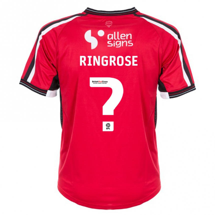 Niño Fútbol Camiseta Abi Ringrose #0 Rojo 1ª Equipación 2023/24