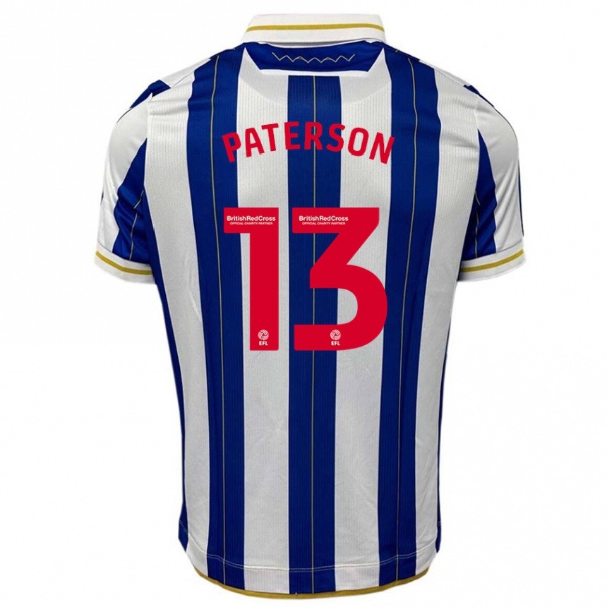 Niño Fútbol Camiseta Callum Paterson #13 Azul Blanco 1ª Equipación 2023/24