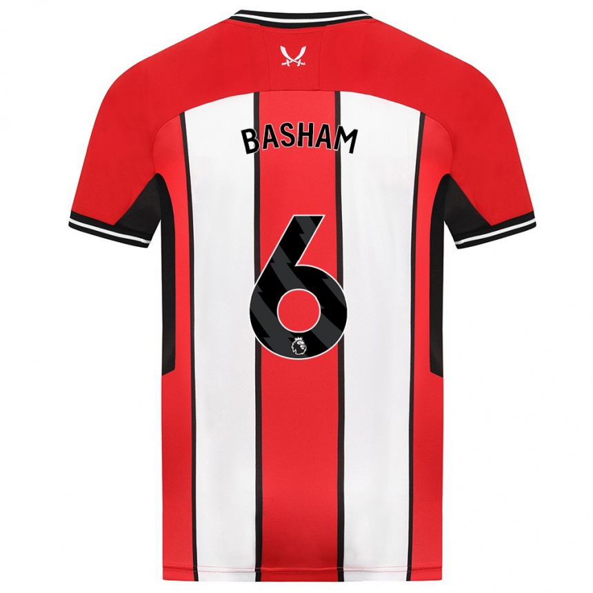 Niño Fútbol Camiseta Chris Basham #6 Rojo 1ª Equipación 2023/24