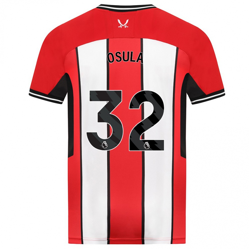 Niño Fútbol Camiseta William Osula #32 Rojo 1ª Equipación 2023/24