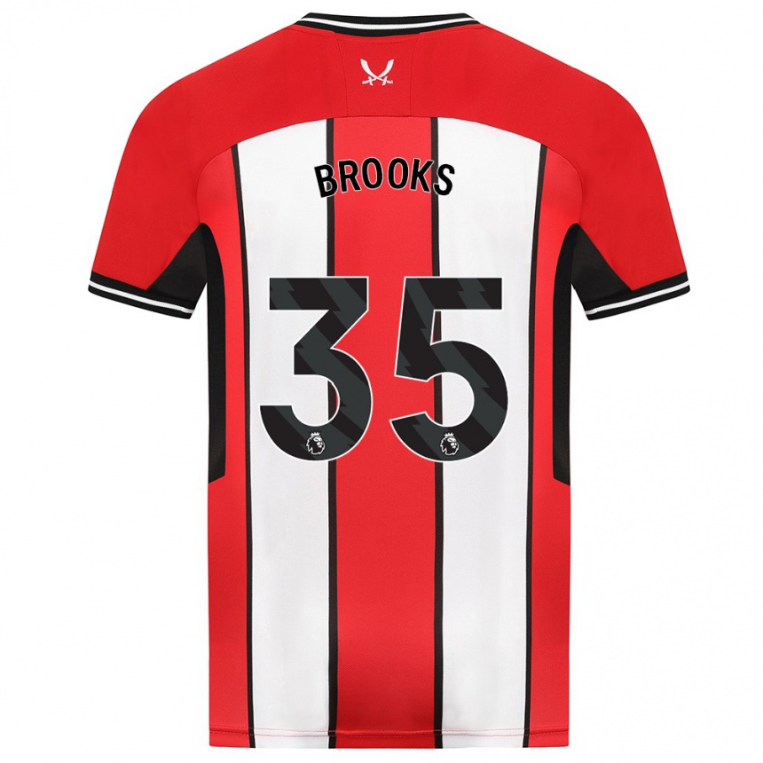 Niño Fútbol Camiseta Andre Brooks #35 Rojo 1ª Equipación 2023/24