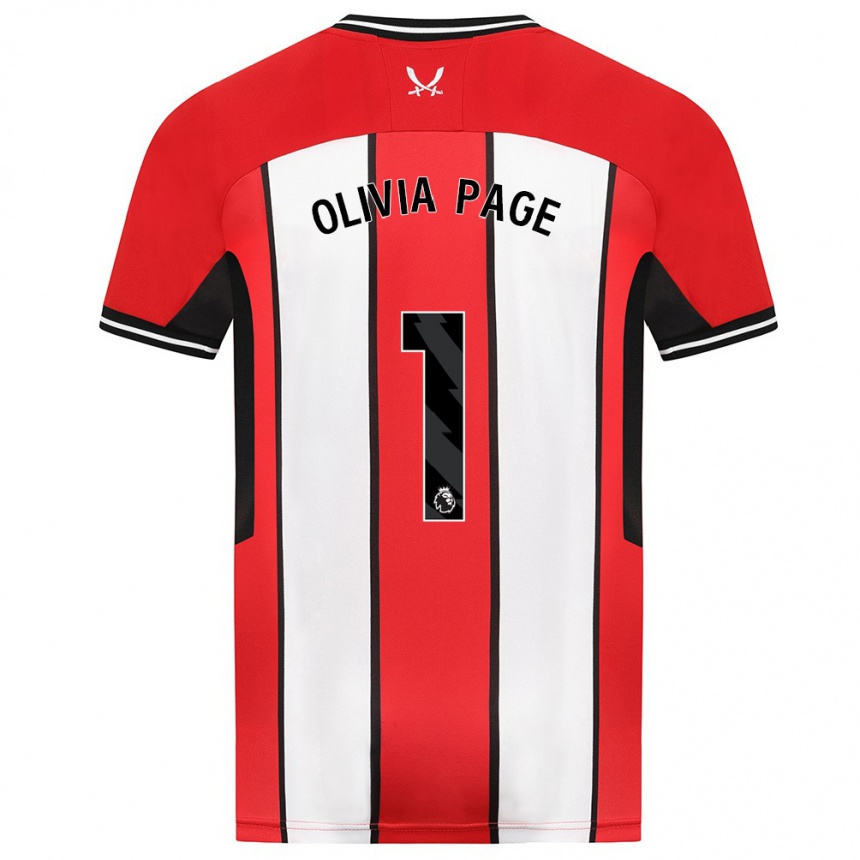 Niño Fútbol Camiseta Olivia Page #1 Rojo 1ª Equipación 2023/24