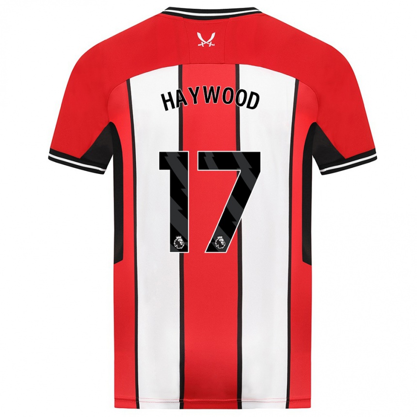 Niño Fútbol Camiseta Sophie Haywood #17 Rojo 1ª Equipación 2023/24