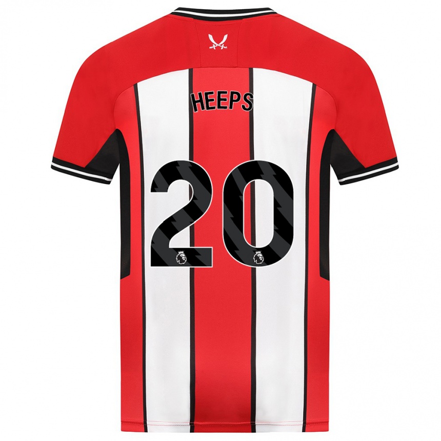Niño Fútbol Camiseta Eleanor Heeps #20 Rojo 1ª Equipación 2023/24