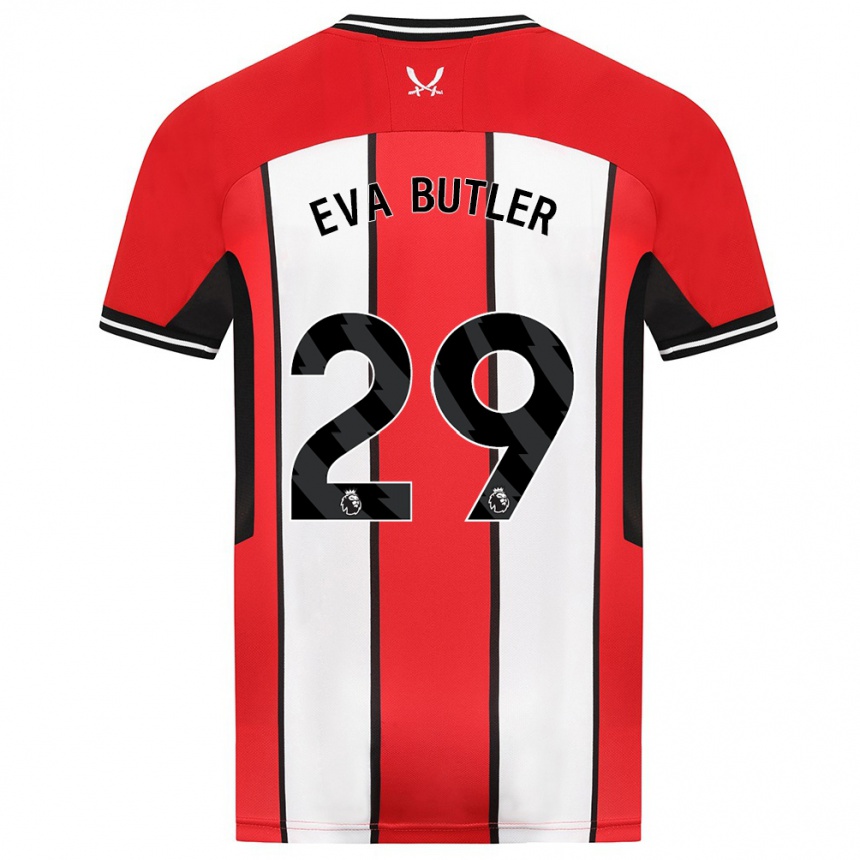 Niño Fútbol Camiseta Eva Butler #29 Rojo 1ª Equipación 2023/24