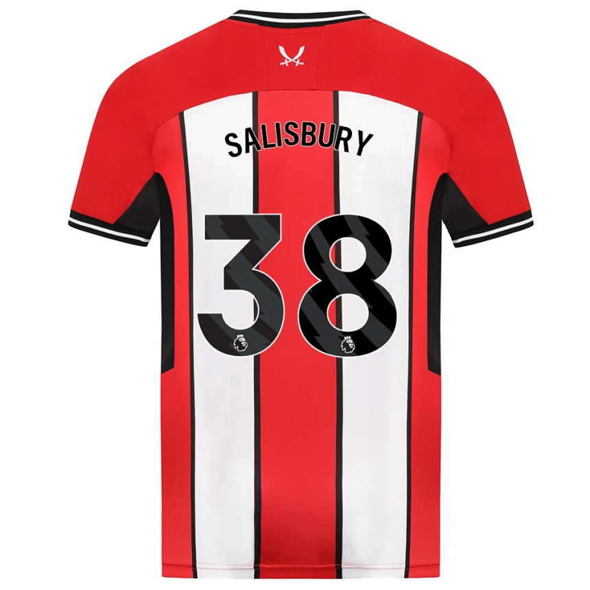 Niño Fútbol Camiseta Chloe Salisbury #38 Rojo 1ª Equipación 2023/24