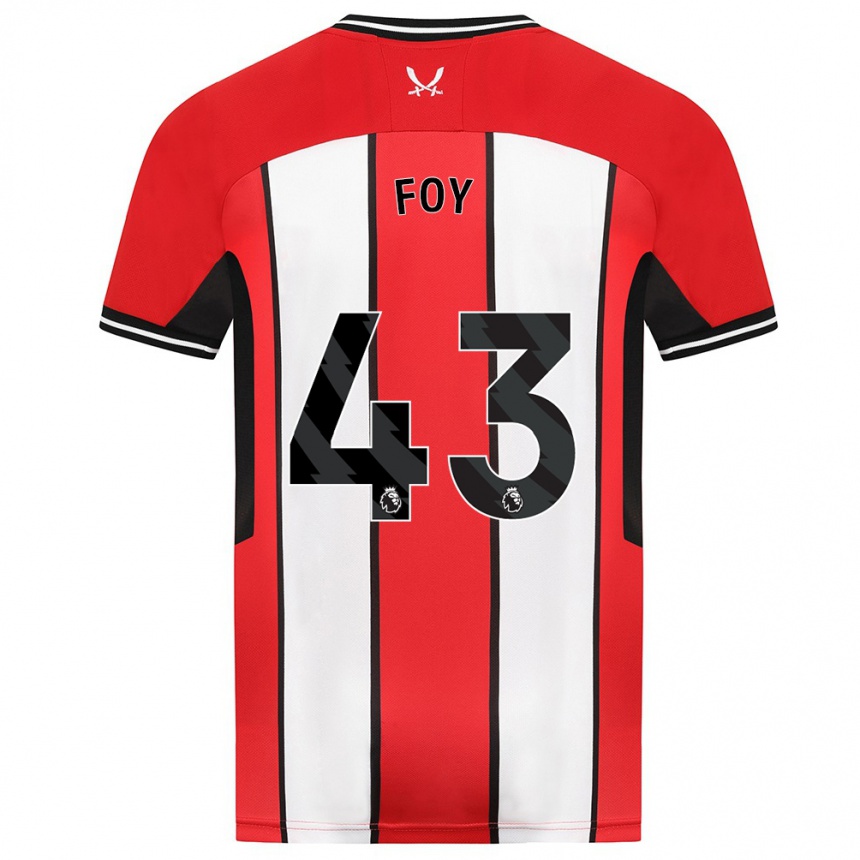 Niño Fútbol Camiseta Gus Foy #43 Rojo 1ª Equipación 2023/24